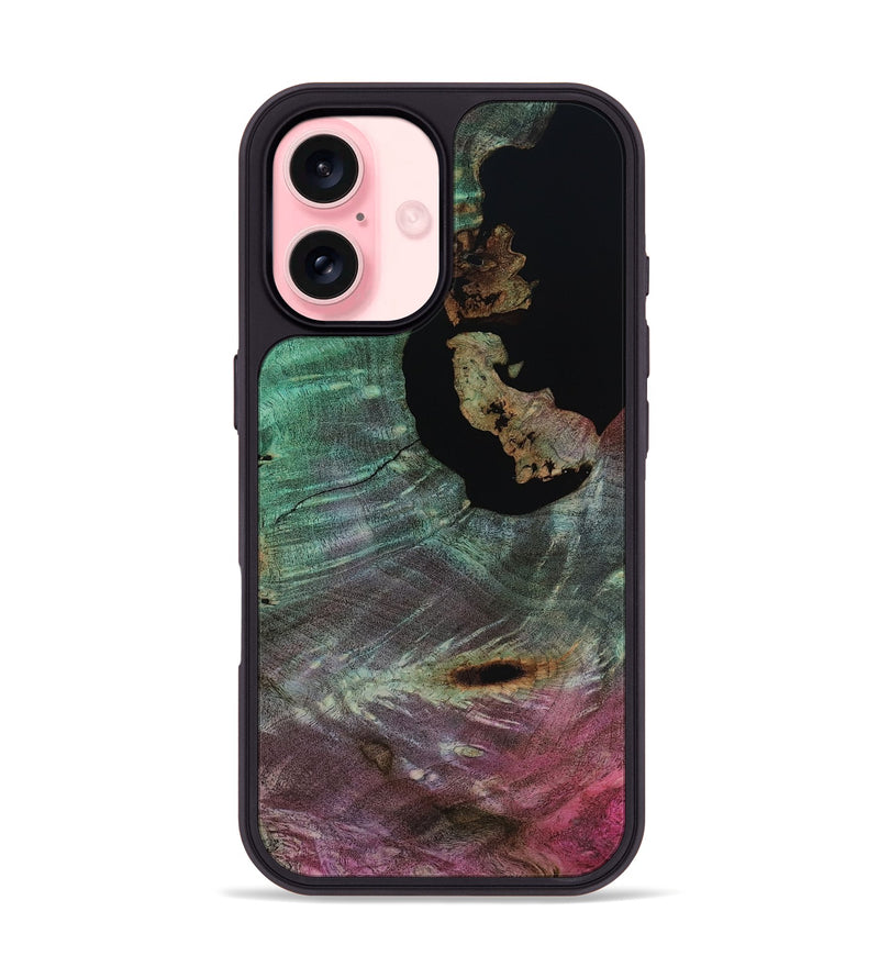 iPhone 16 Wood Phone Case - Almon (Wood Burl, 818197)