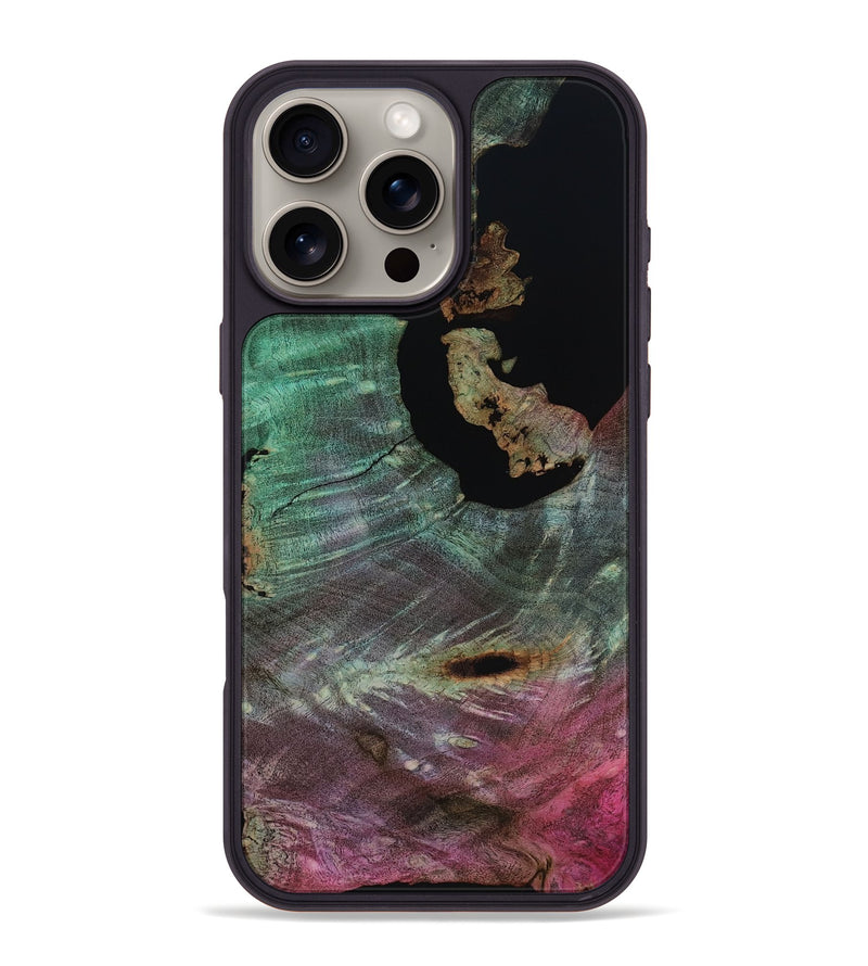 iPhone 16 Pro Max Wood Phone Case - Almon (Wood Burl, 818197)