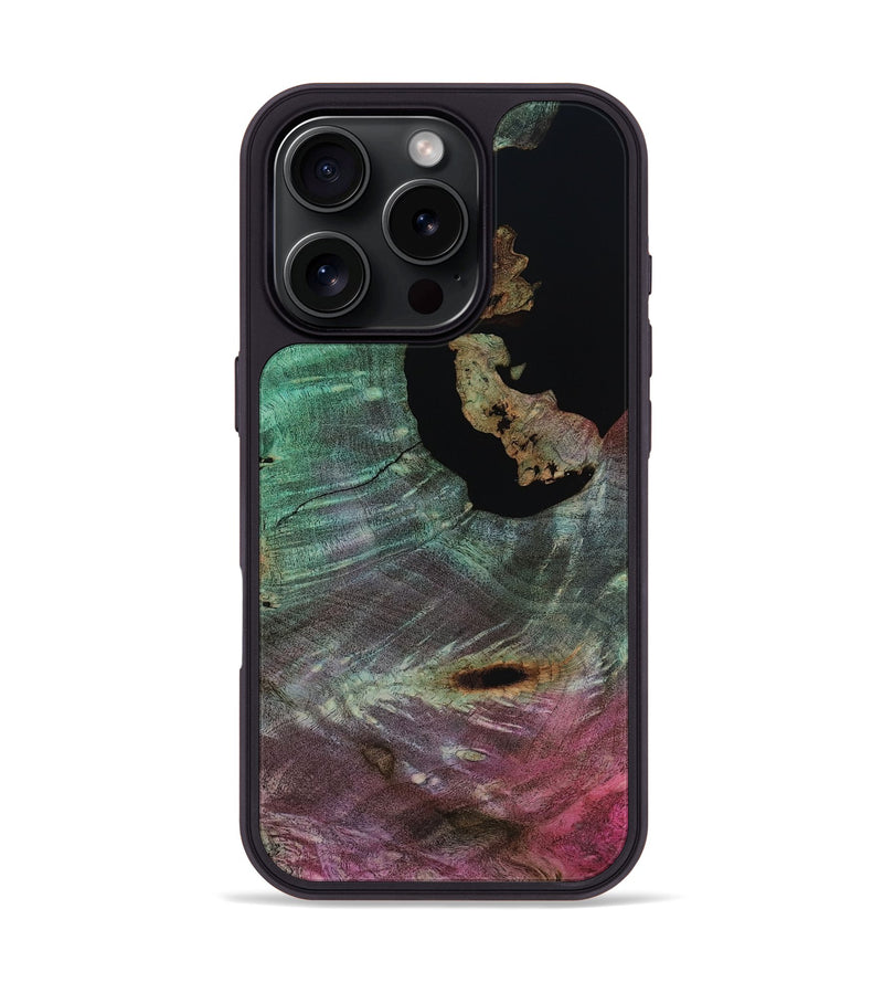 iPhone 16 Pro Wood Phone Case - Almon (Wood Burl, 818197)
