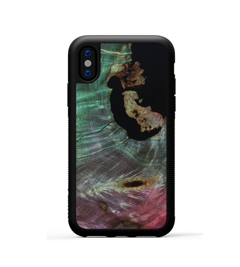 iPhone Xs Wood Phone Case - Almon (Wood Burl, 818197)