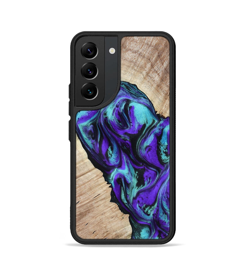 Galaxy S22 Wood Phone Case - Alison (Purple, 818198)