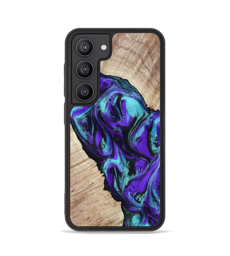 Galaxy S23 Wood Phone Case - Alison (Purple, 818198)