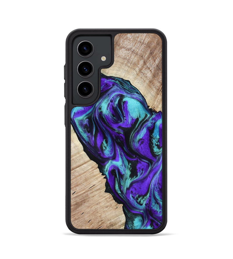 Galaxy S24 Wood Phone Case - Alison (Purple, 818198)