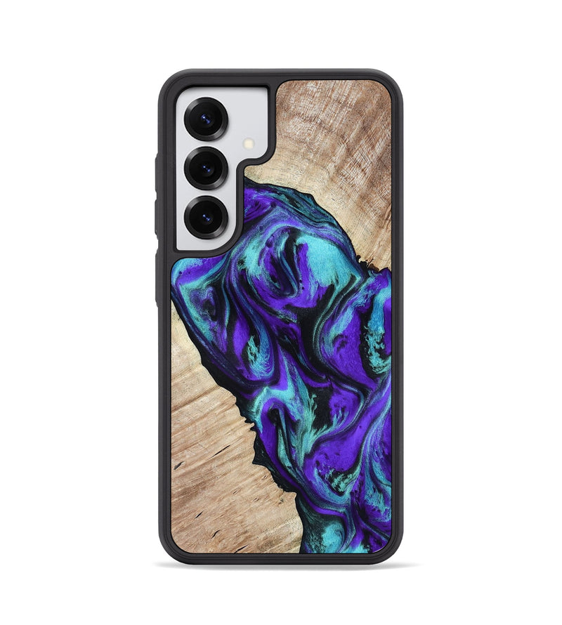 Galaxy S25 Wood Phone Case - Alison (Purple, 818198)