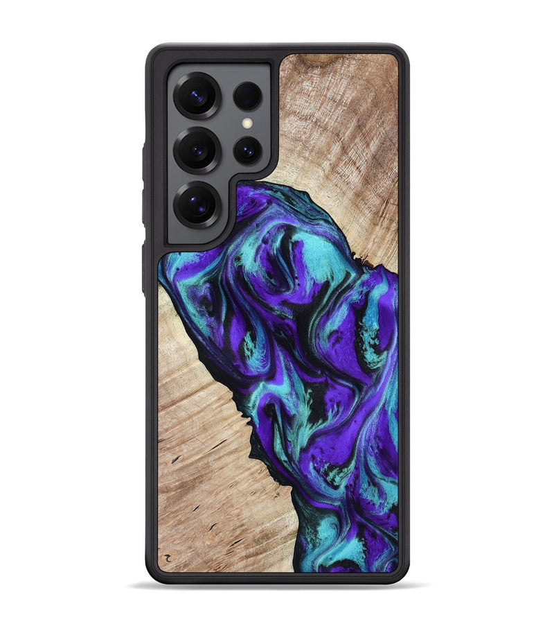 Galaxy S25 Ultra Wood Phone Case - Alison (Purple, 818198)