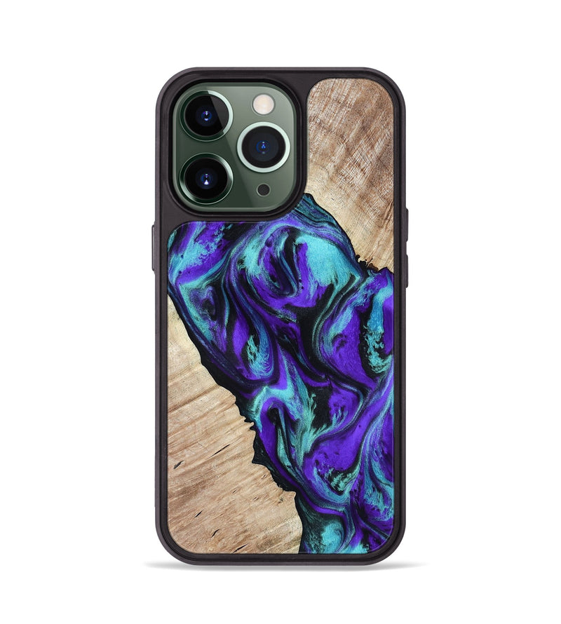 iPhone 13 Pro Wood Phone Case - Alison (Purple, 818198)