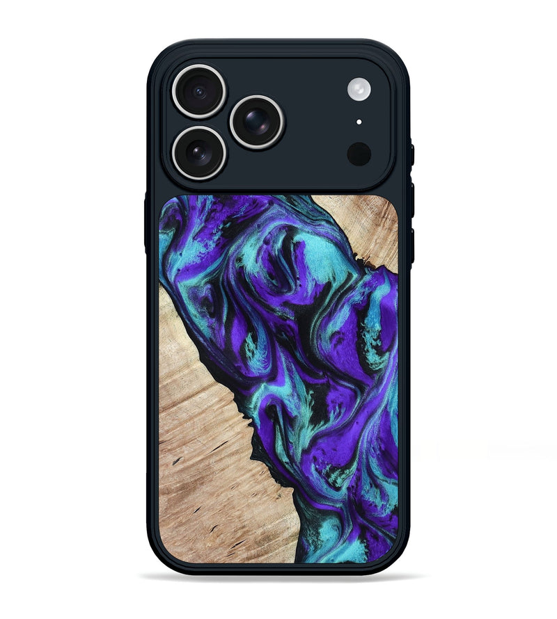 iPhone 17 Pro Max Wood Phone Case - Alison (Purple, 818198)