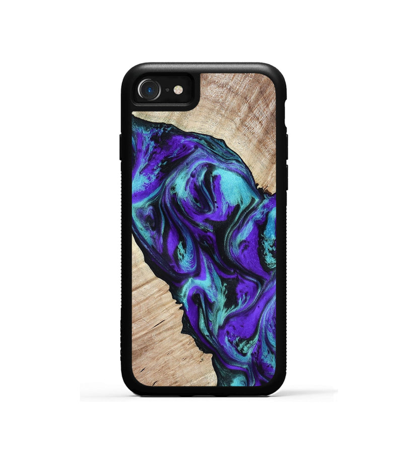 iPhone SE Wood Phone Case - Alison (Purple, 818198)