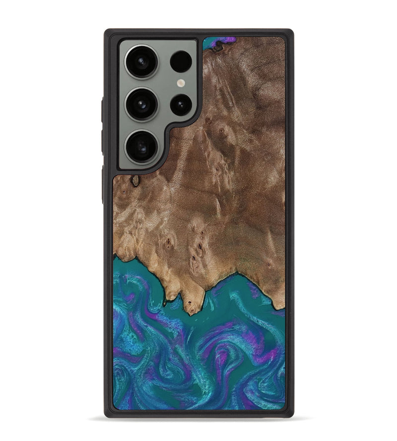 Galaxy S23 Ultra Wood Phone Case - Benicio (Purple, 818199)