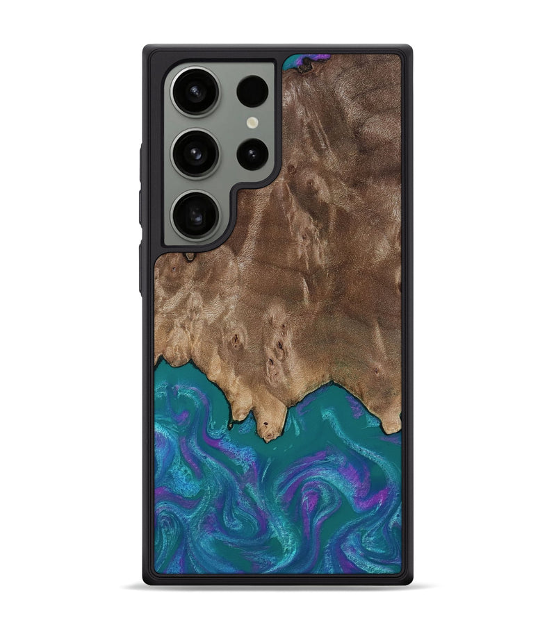 Galaxy S24 Ultra Wood Phone Case - Benicio (Purple, 818199)