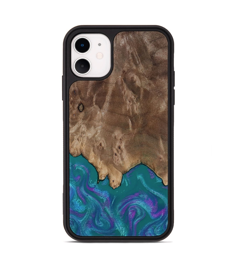 iPhone 11 Wood Phone Case - Benicio (Purple, 818199)