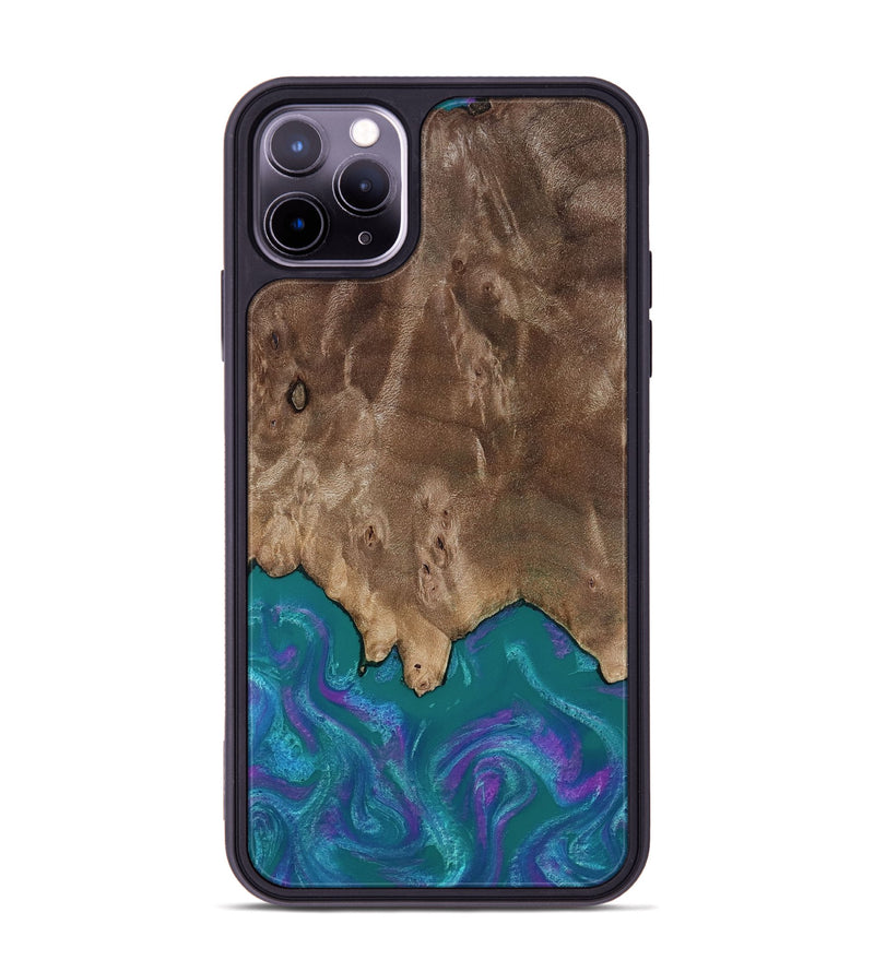 iPhone 11 Pro Max Wood Phone Case - Benicio (Purple, 818199)