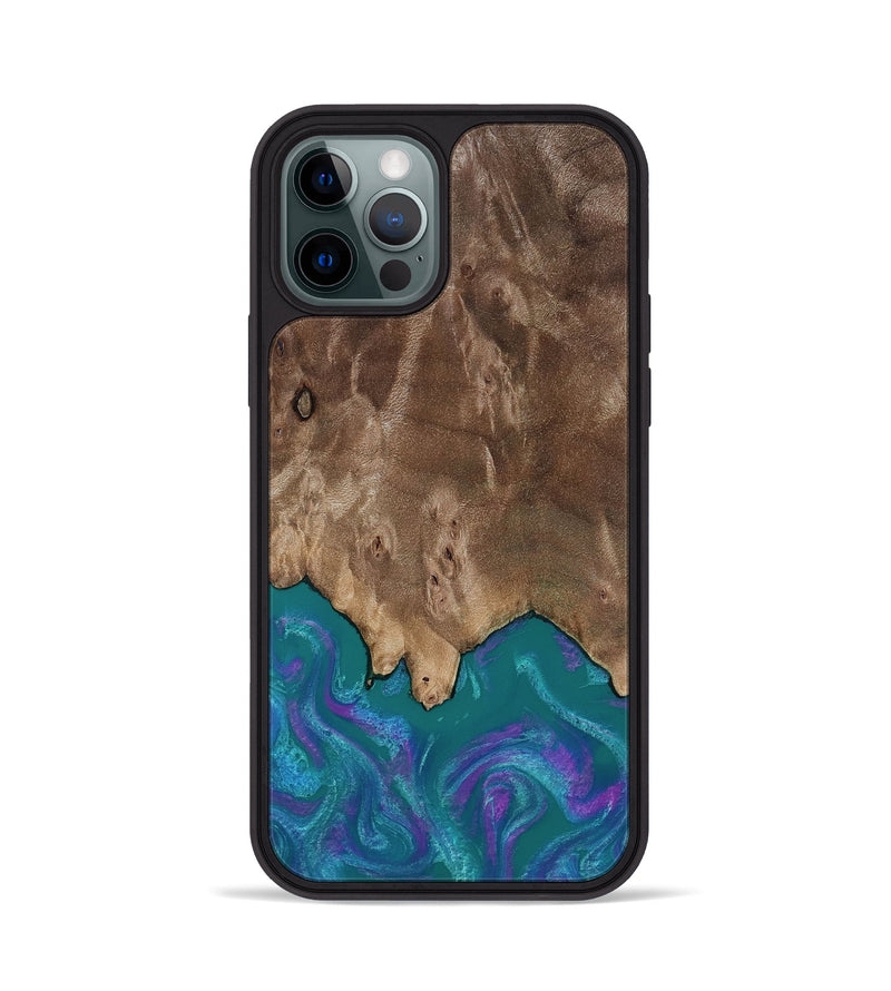 iPhone 12 Pro Wood Phone Case - Benicio (Purple, 818199)