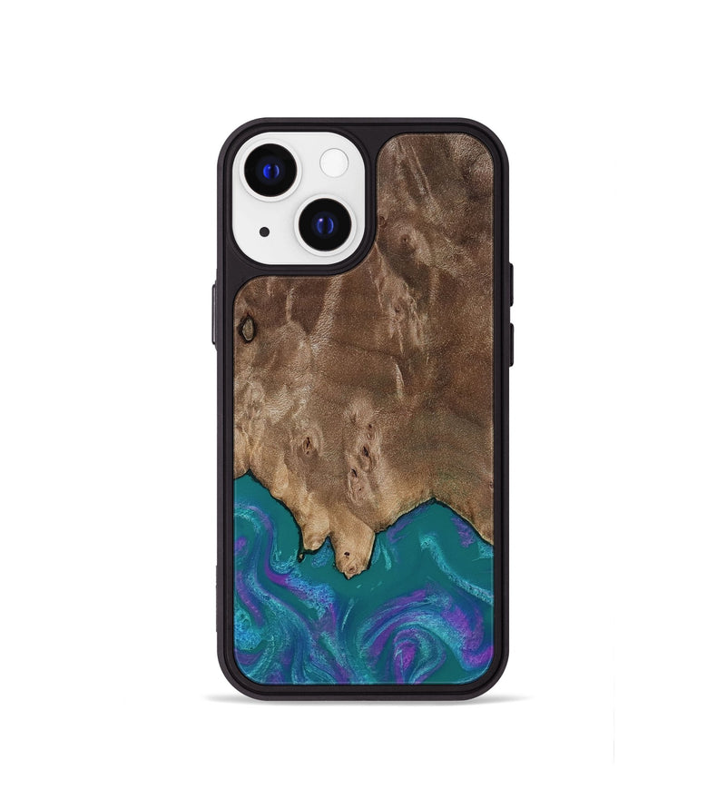 iPhone 13 mini Wood Phone Case - Benicio (Purple, 818199)