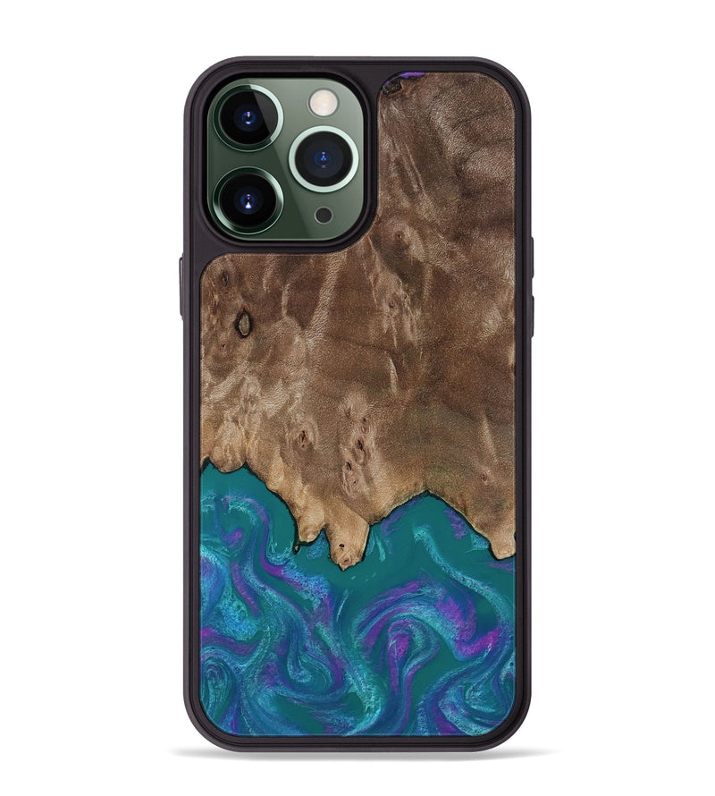iPhone 13 Pro Max Wood Phone Case - Benicio (Purple, 818199)
