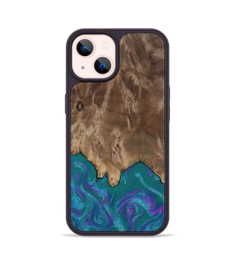iPhone 14 Wood Phone Case - Benicio (Purple, 818199)