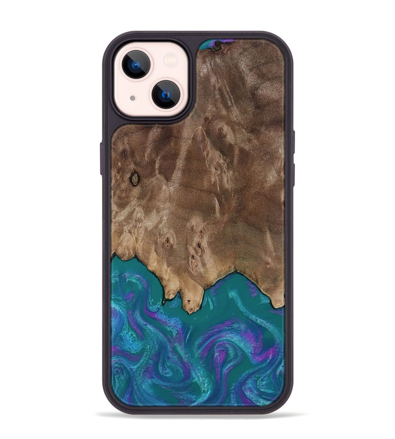 iPhone 14 Plus Wood Phone Case - Benicio (Purple, 818199)