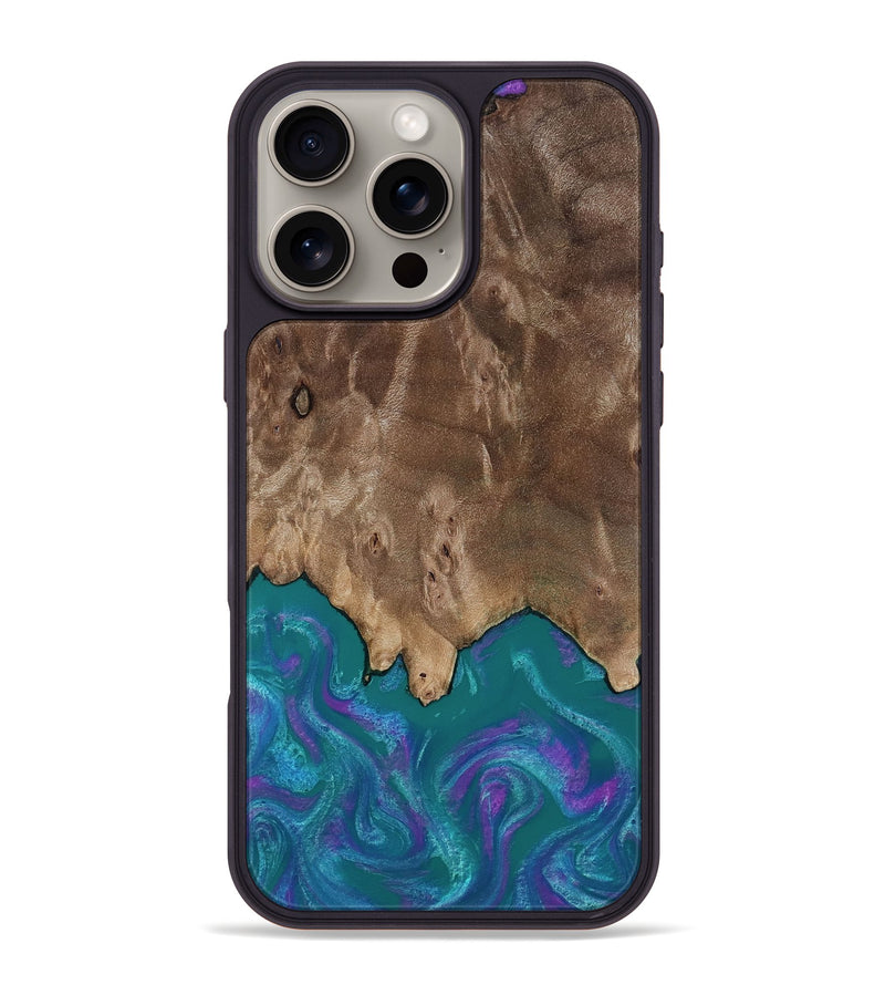 iPhone 16 Pro Max Wood Phone Case - Benicio (Purple, 818199)