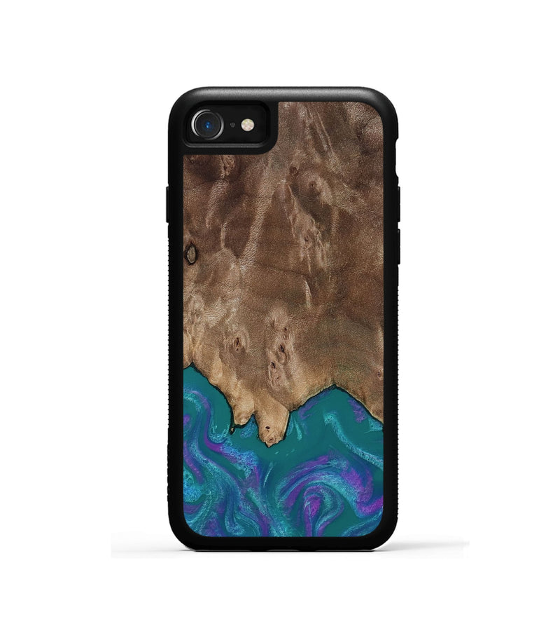 iPhone SE Wood Phone Case - Benicio (Purple, 818199)