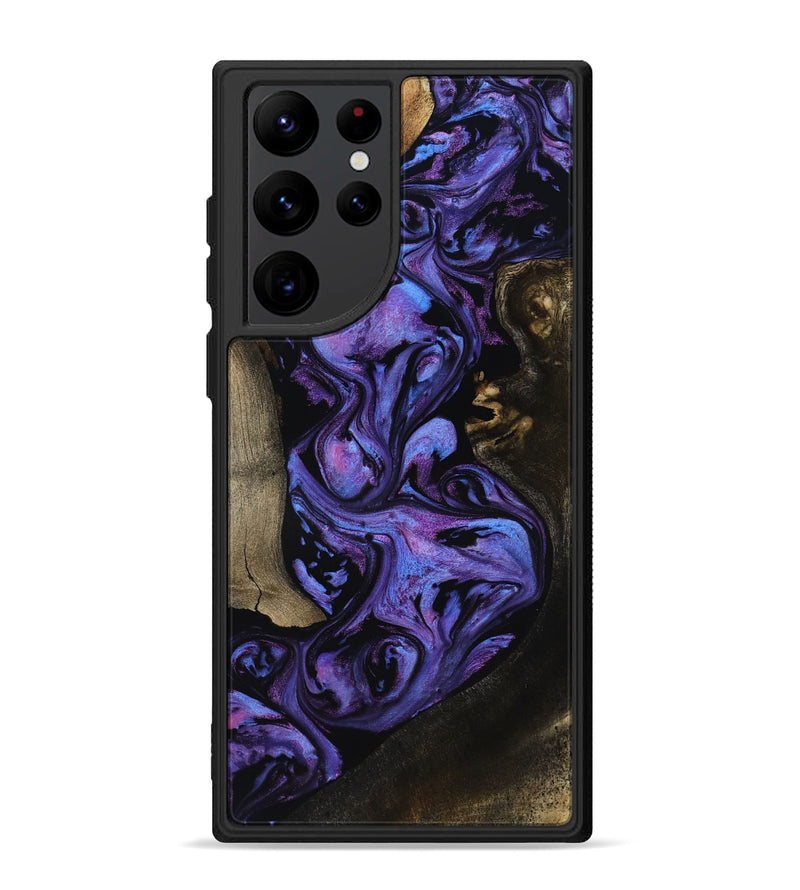 Galaxy S22 Ultra Wood Phone Case - Shari (Purple, 818200)