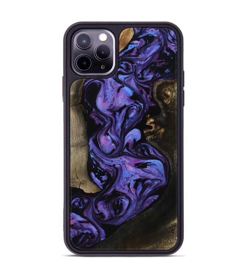 iPhone 11 Pro Max Wood Phone Case - Shari (Purple, 818200)
