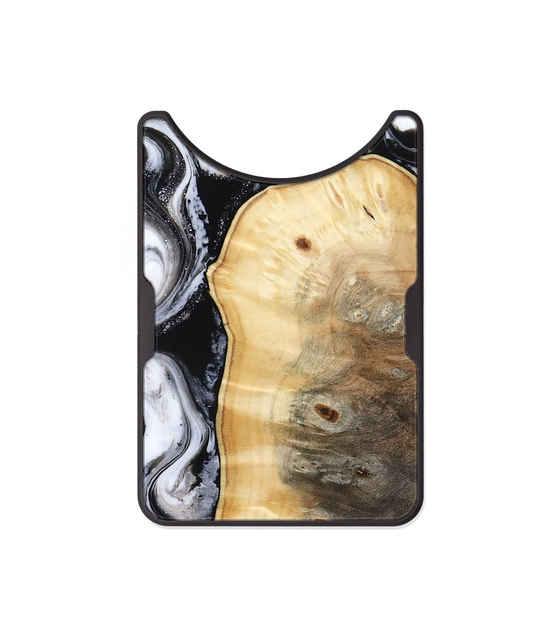 Alloy Wood Wallet - Kylan (Black & White, 818201)