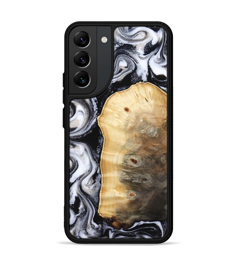 Galaxy S22 Plus Wood Phone Case - Kylan (Black & White, 818201)
