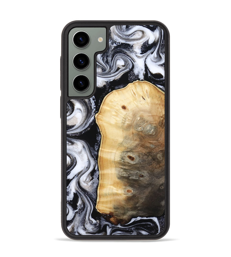 Galaxy S23 Plus Wood Phone Case - Kylan (Black & White, 818201)