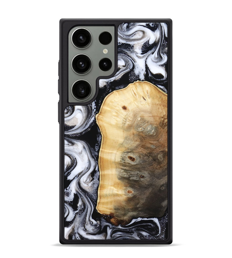 Galaxy S24 Ultra Wood Phone Case - Kylan (Black & White, 818201)