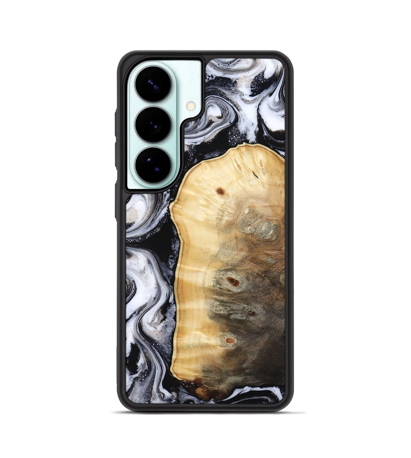 Galaxy S26 Wood Phone Case - Kylan (Black & White, 818201)