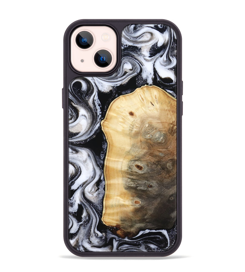 iPhone 14 Plus Wood Phone Case - Kylan (Black & White, 818201)
