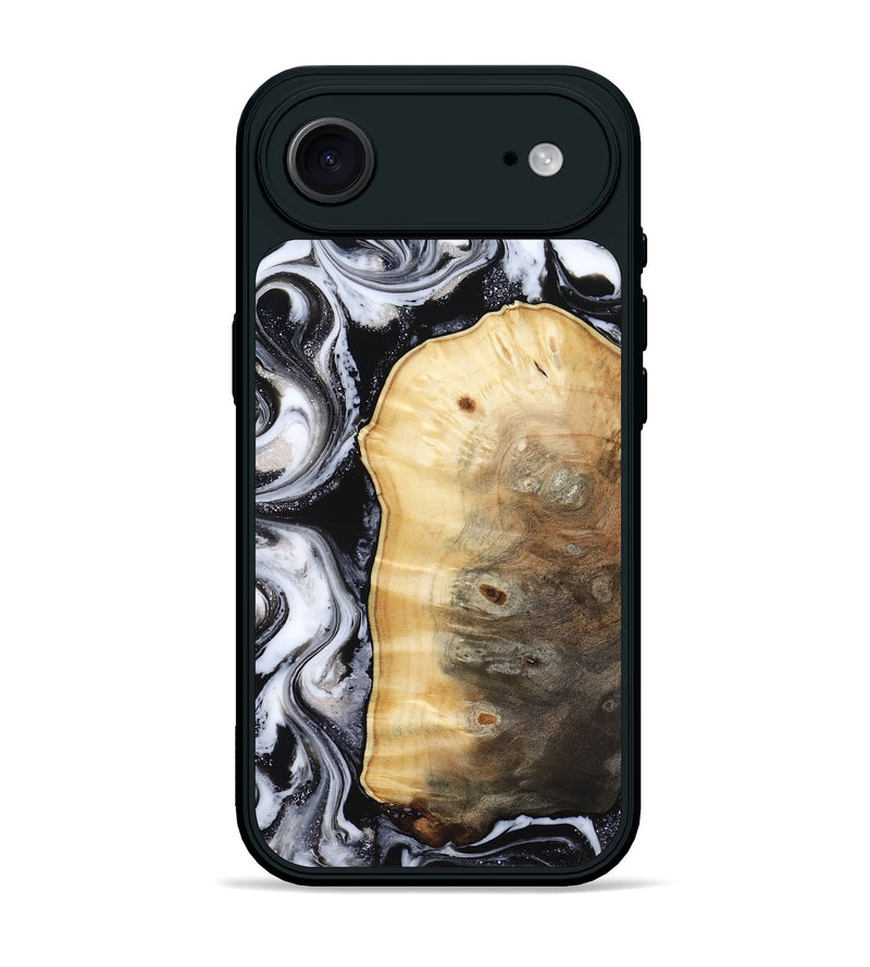 iPhone 17 Air Wood Phone Case - Kylan (Black & White, 818201)