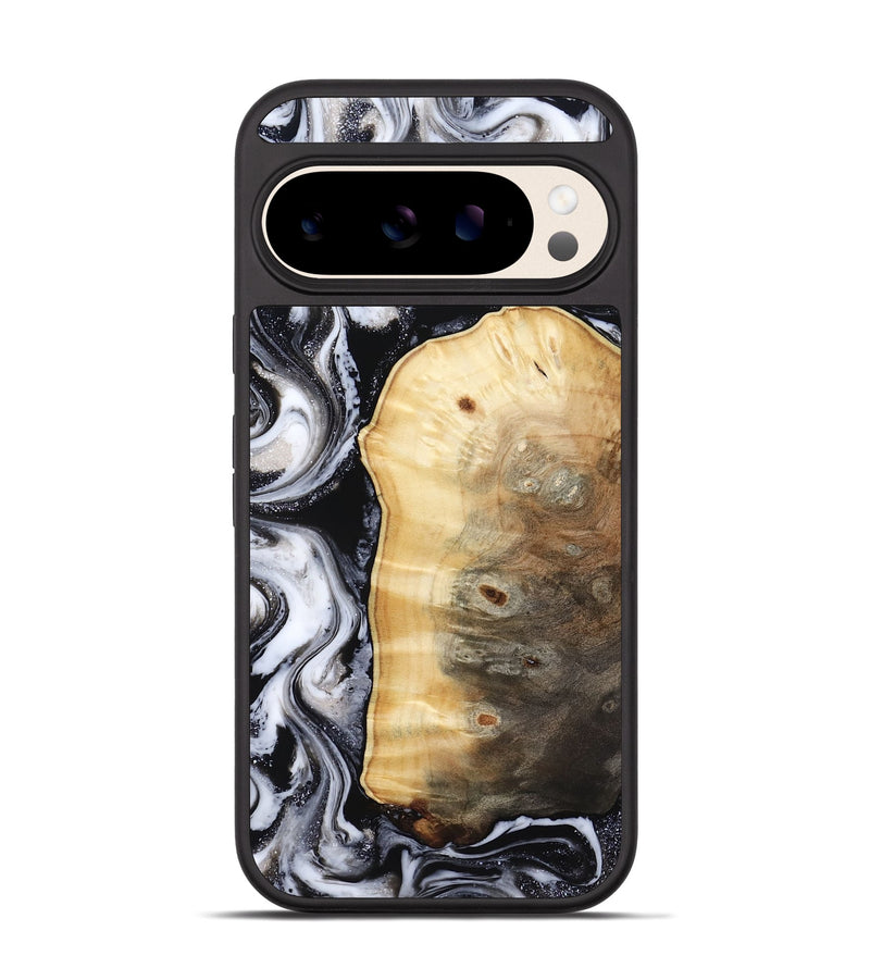 Pixel 10 Wood Phone Case - Kylan (Black & White, 818201)