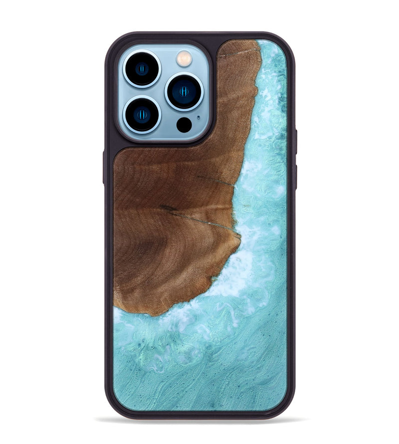iPhone 14 Pro Max Wood Phone Case - Myranda (Coastal, 818211)