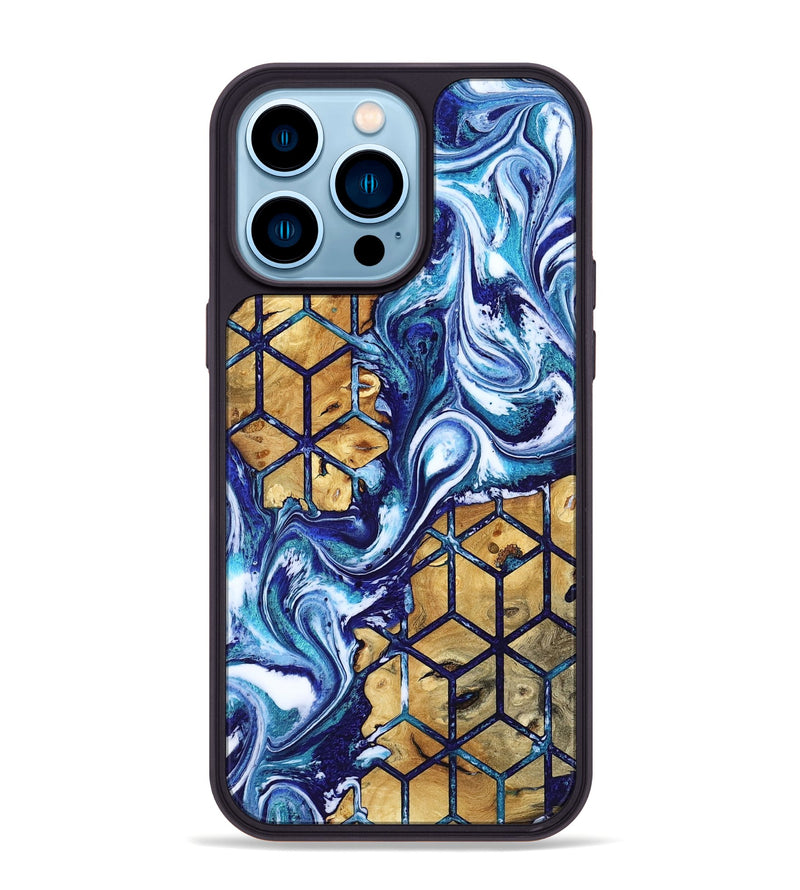 iPhone 14 Pro Max Wood Phone Case - Kristie (Pattern, 818213)