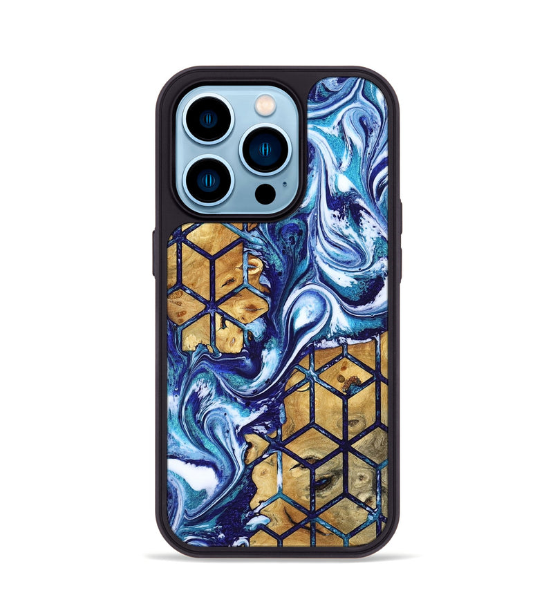 iPhone 14 Pro Wood Phone Case - Kristie (Pattern, 818213)