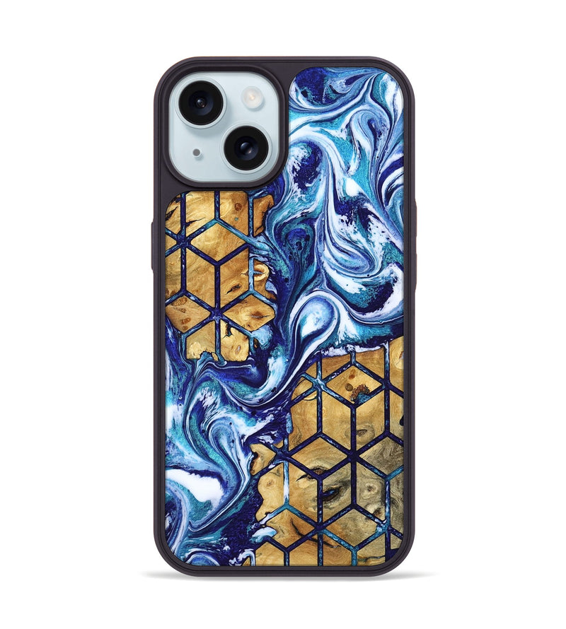 iPhone 15 Wood Phone Case - Kristie (Pattern, 818213)