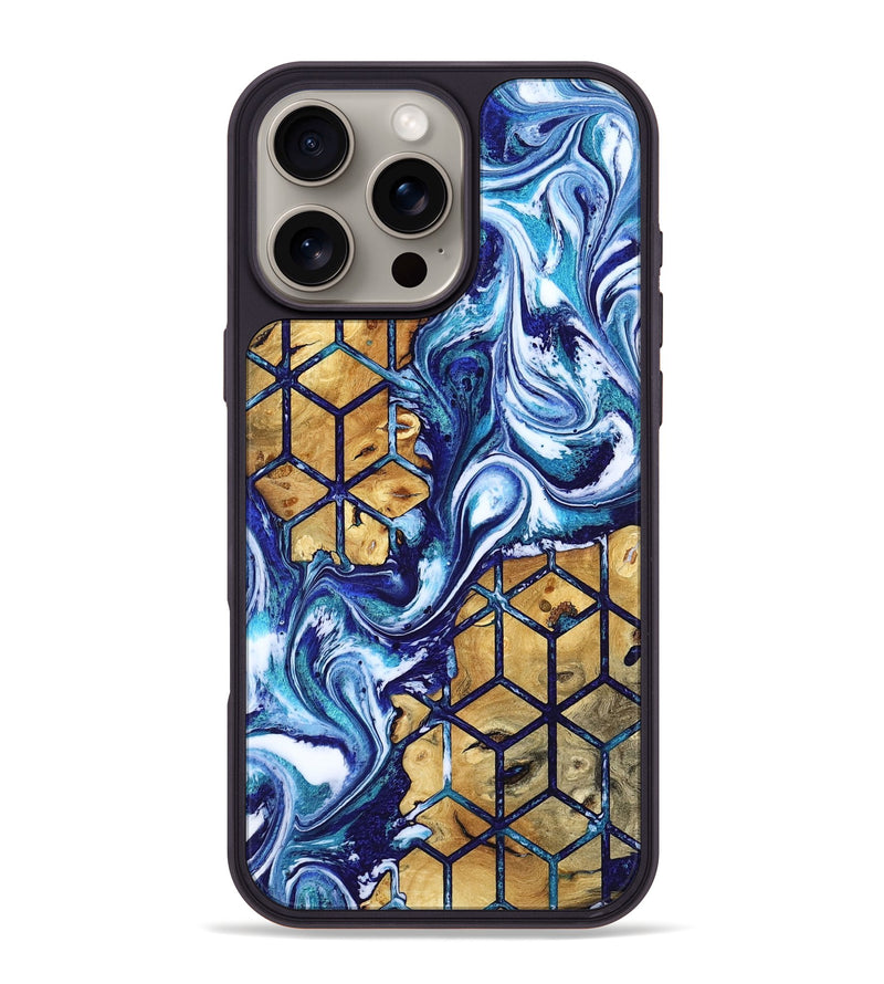 iPhone 16 Pro Max Wood Phone Case - Kristie (Pattern, 818213)