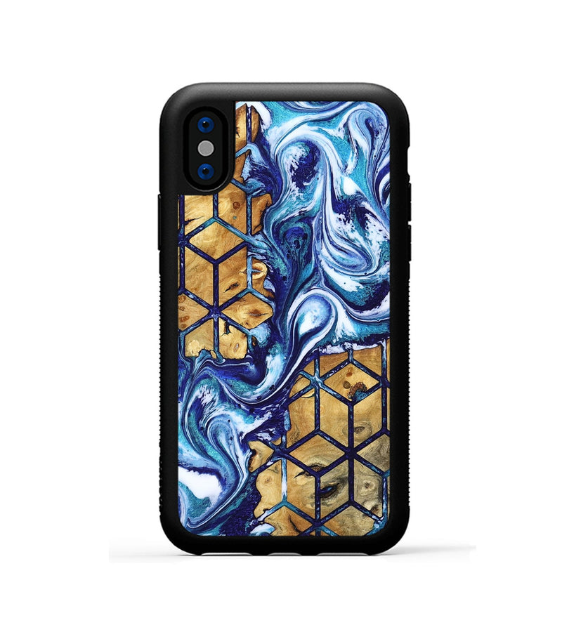 iPhone Xs Wood Phone Case - Kristie (Pattern, 818213)