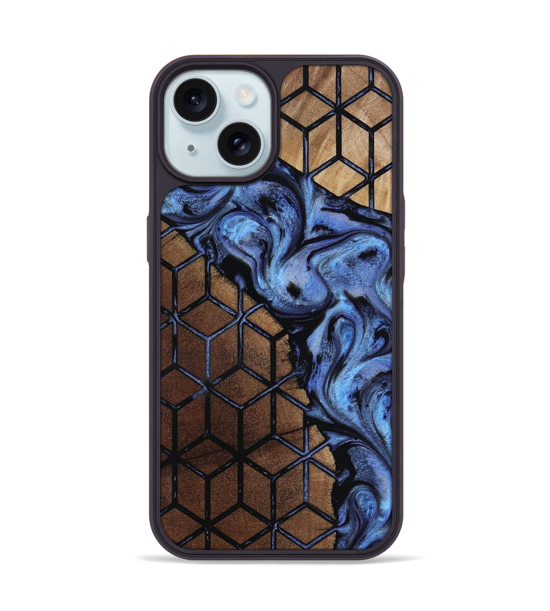 iPhone 15 Wood Phone Case - Ozzy (Pattern, 818216)