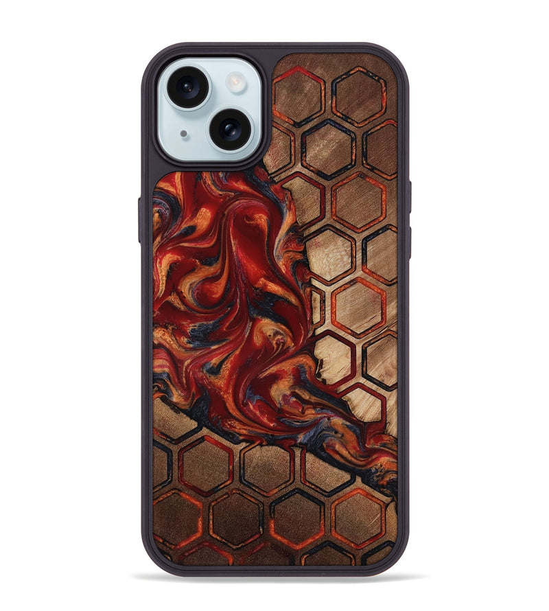 iPhone 15 Plus Wood Phone Case - Donie (Pattern, 818217)