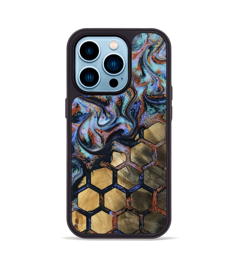 iPhone 14 Pro Wood Phone Case - Daja (Pattern, 818218)