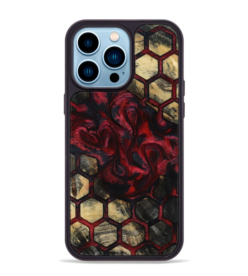 iPhone 14 Pro Max Wood Phone Case - Taurean (Pattern, 818221)