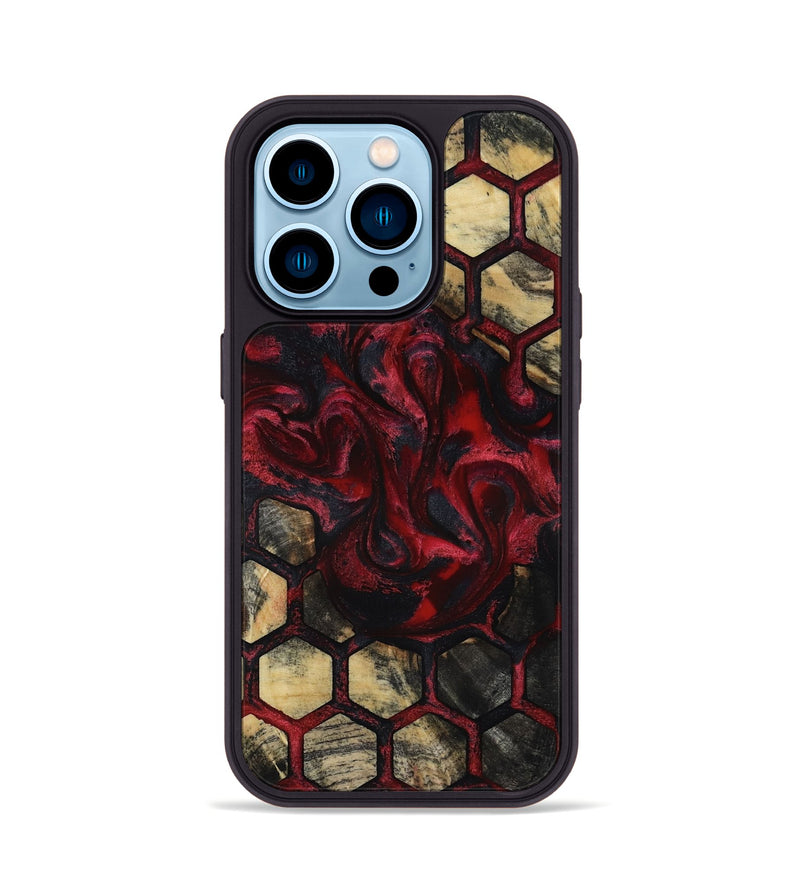 iPhone 14 Pro Wood Phone Case - Taurean (Pattern, 818221)