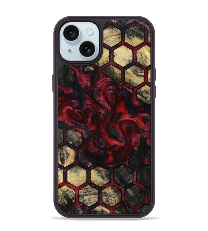 iPhone 15 Plus Wood Phone Case - Taurean (Pattern, 818221)