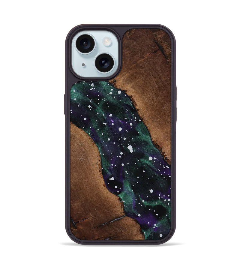 iPhone 15 Wood Phone Case - Chrissy (Cosmos, 818222)