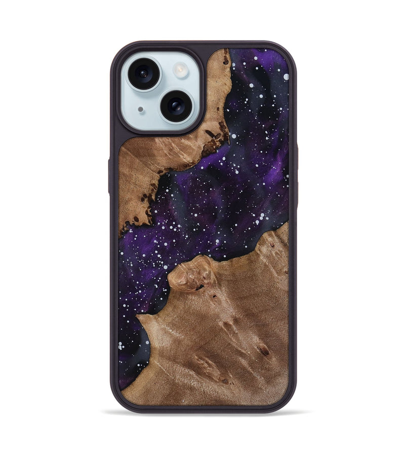 iPhone 15 Wood Phone Case - Karon (Cosmos, 818223)