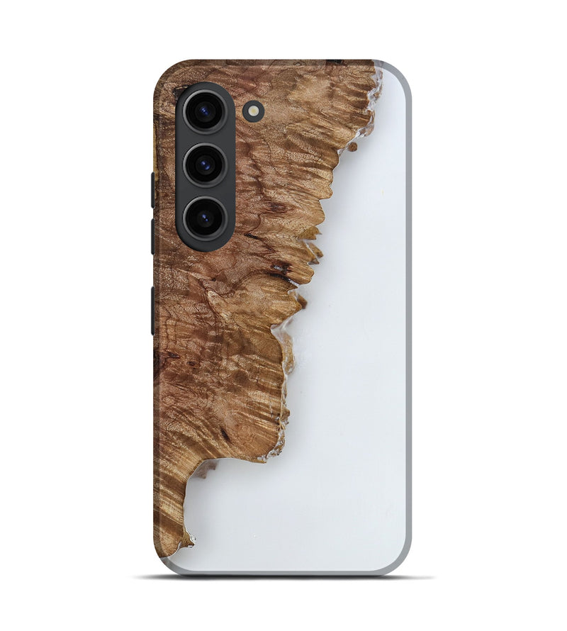 Galaxy S23 Wood Live Edge Phone Case - Nettie (Clear, 818235)