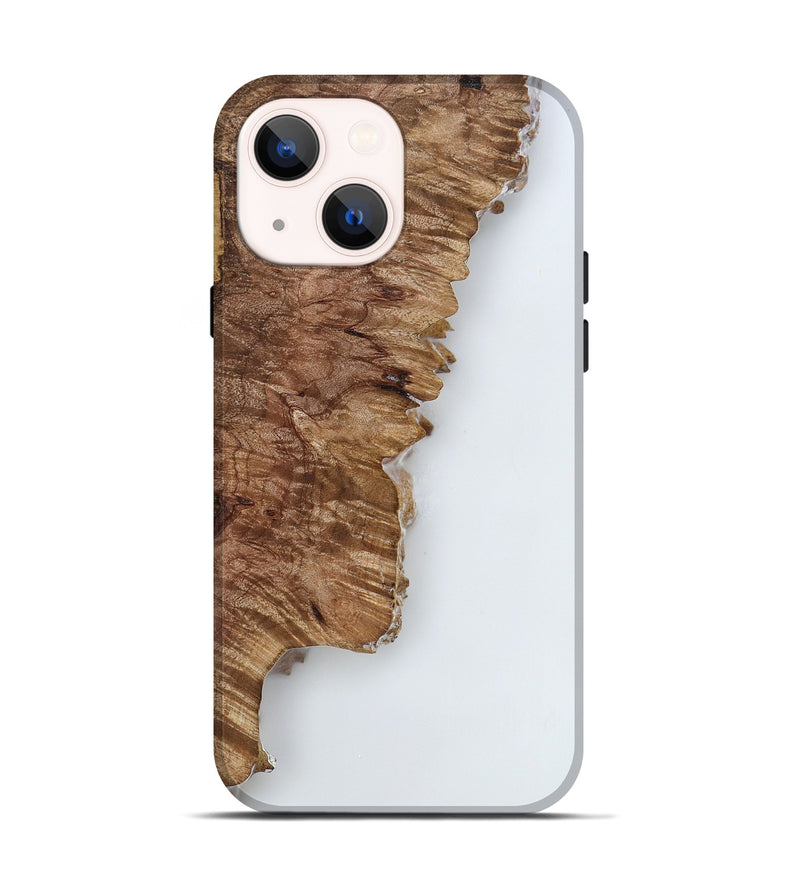 iPhone 14 Wood Live Edge Phone Case - Nettie (Clear, 818235)
