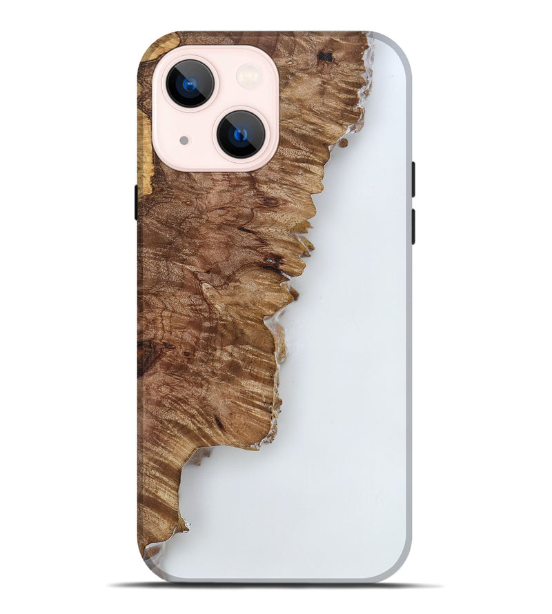 iPhone 14 Plus Wood Live Edge Phone Case - Nettie (Clear, 818235)